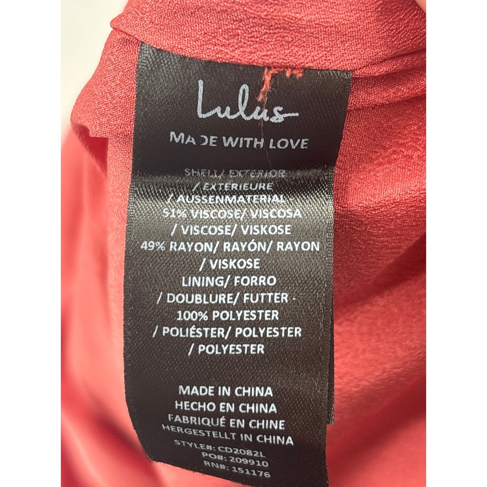Lulus Organa Rusty Rose Pink Satin Open Back Maxi Dress Scoop Neck  NWT L - Picture 14 of 14